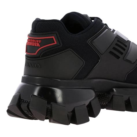 prada cloudbust mens black|prada black cloudbust sneakers.